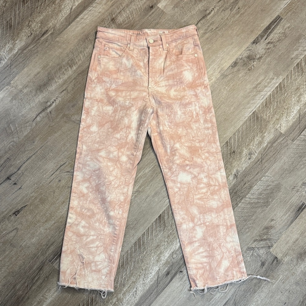 AG 29 R Adriano Goldschmied Light Pink Tie-Dye Jeans